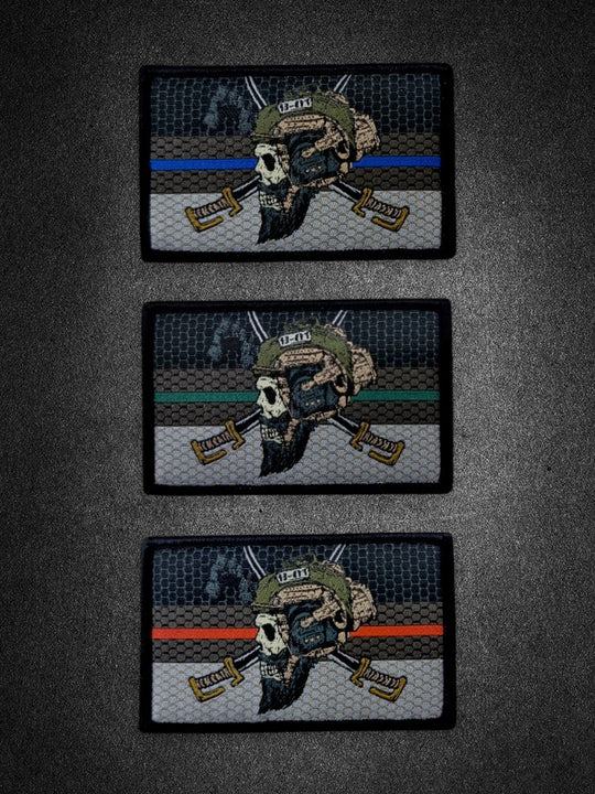 "Blackflag Thin Line Flagge" Woven Patch