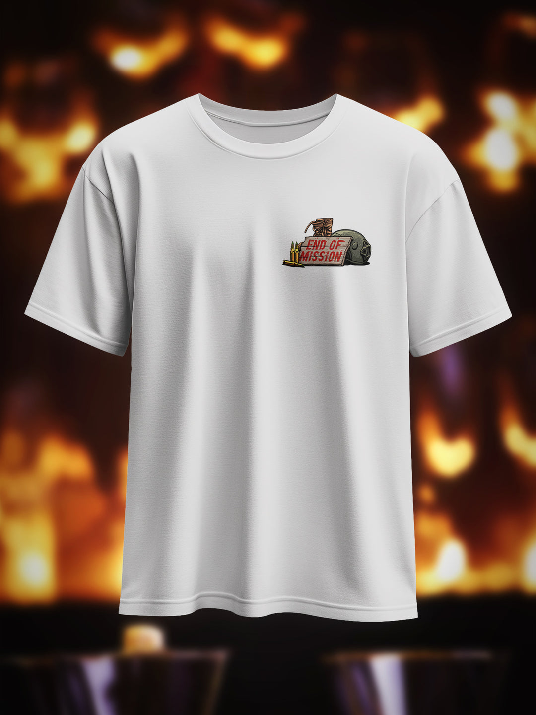 "End of Mission" Heavy Oversized Shirt