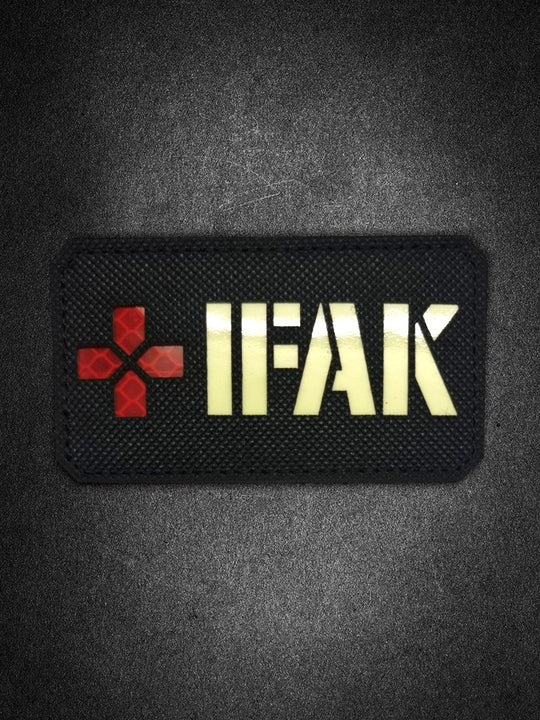 "IFAK" Lasercutpatch Glow in the Dark