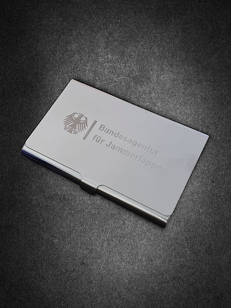 "Mi-Mi-Mitleidskarten" Set in Visitenkartenbox