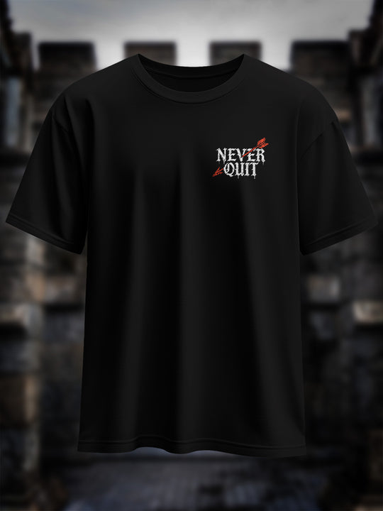"Never Quit" Heavy Oversize Shirt