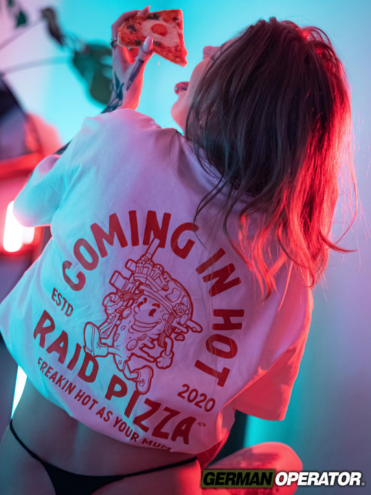 "RAID PIZZA" Heavy Oversized Shirt