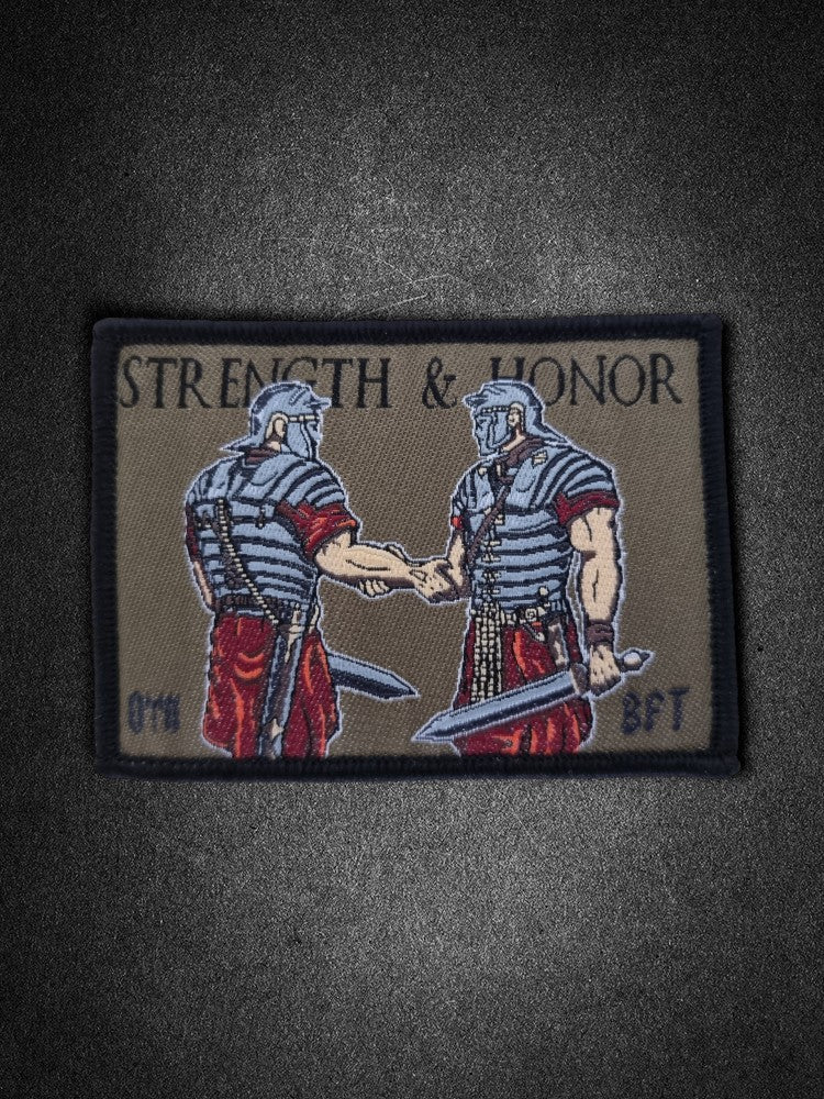 "Strength & Honor" Woven Patch