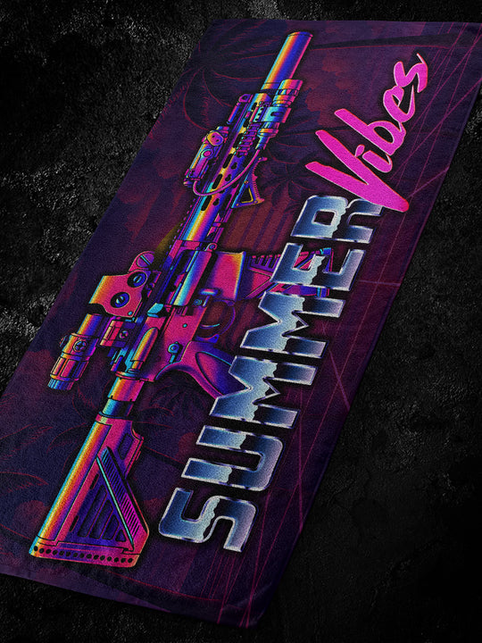 "Summer Vibes Retro" Badetuch