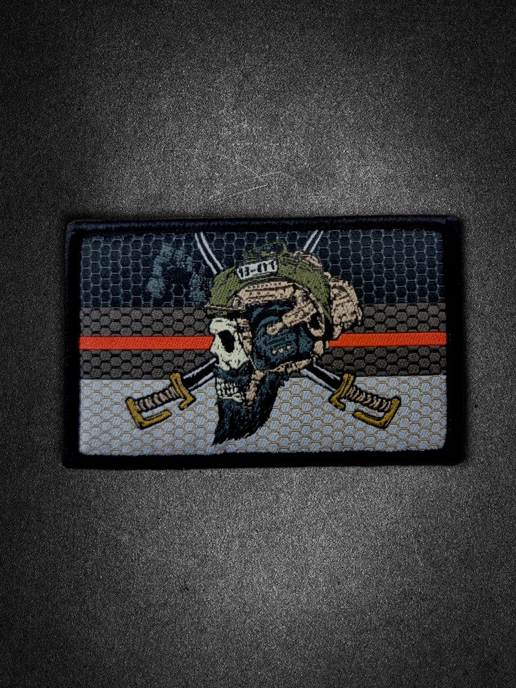 "Blackflag Thin Line Flagge" Woven Patch