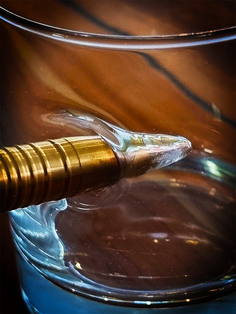"Bulletproof" whiskey glass 12.7mm