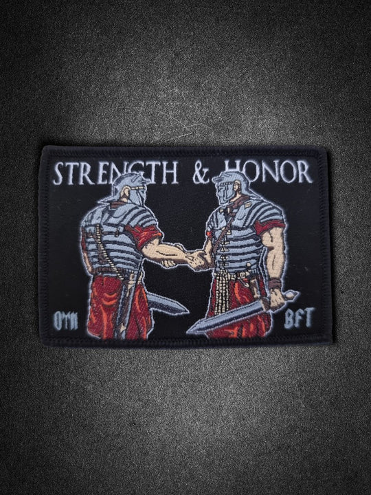 "Strength & Honor" Woven Patch