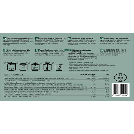 Tactical Foodpack “Crunchy muesli with strawberries”