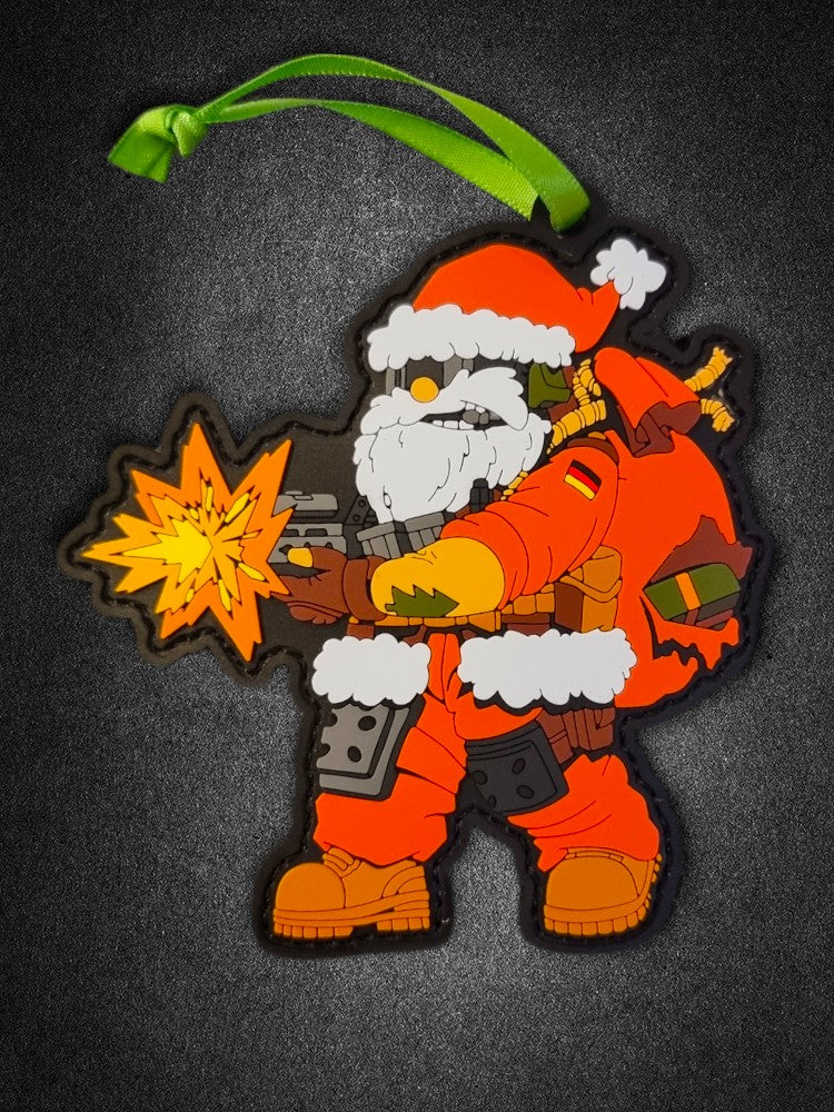 "Tactical Santa" PVC Patch/Christbaumanhänger