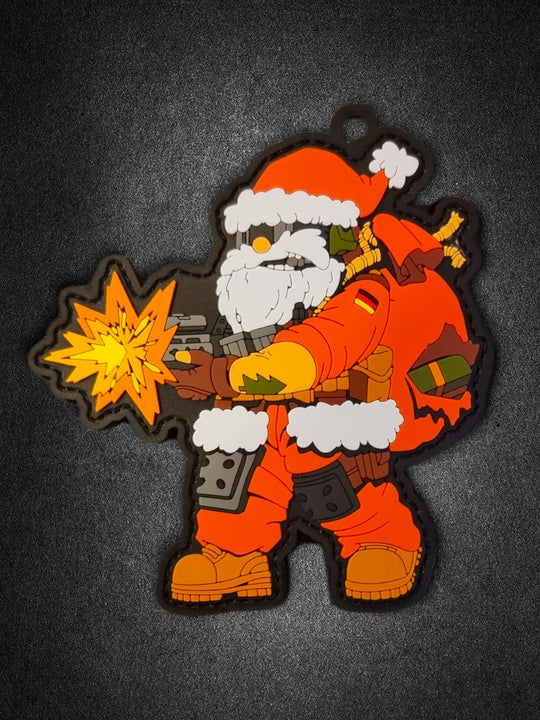 "Tactical Santa" PVC Patch/Christbaumanhänger