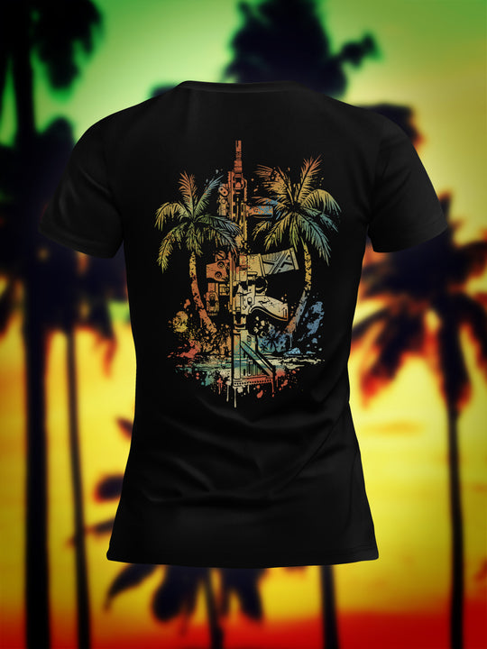 "Tropical Ninety Five" Damen T-Shirt
