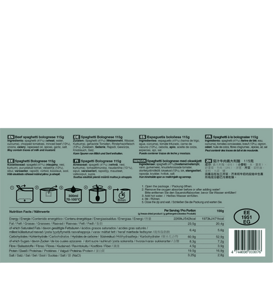 Tactical Foodpack “Beef Spaghetti Bolognese”
